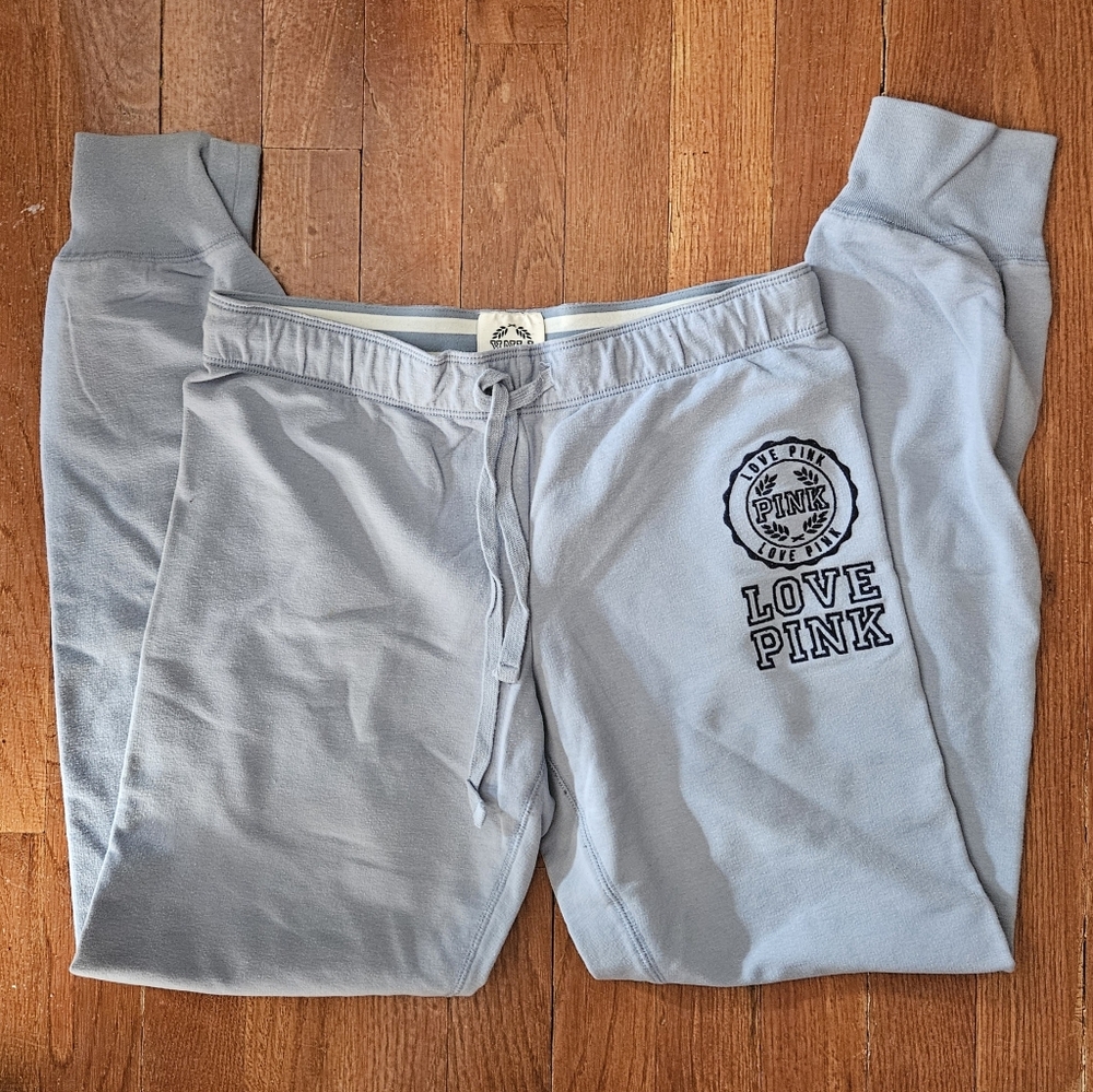 Victoria's Secret PINK Light Blue Sweatpants Size Small - EUC